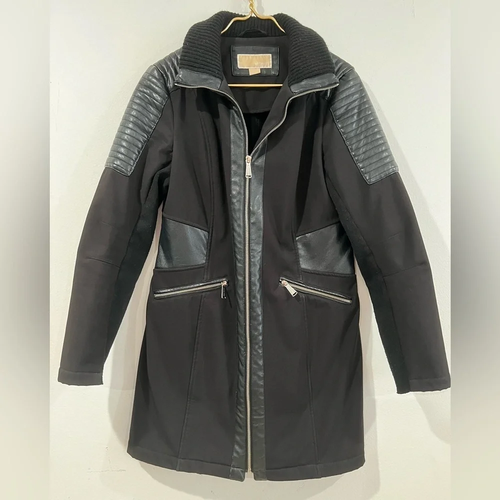 Michael Kors Women's Jacket Faux Leather black M